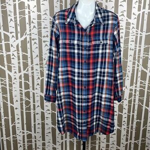 Universal Thread Plaid Shirt Dress sz M